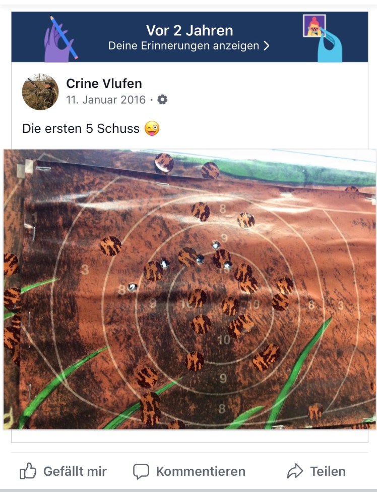 die ersten 5 Schuss